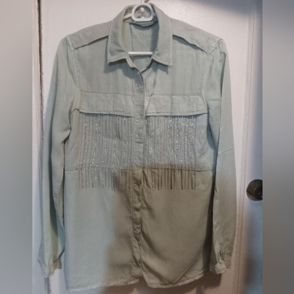 "Zara" Basic Denim Top - image 5